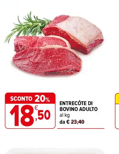 Entrecôte di Bovino Adulto