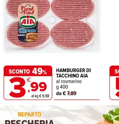 Hamburger di Tacchino Aia