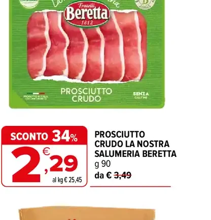 Prosciutto Crudo La Nostra Salumeria Beretta