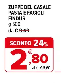 Zuppe del Casale Pasta e Fagioli Findus