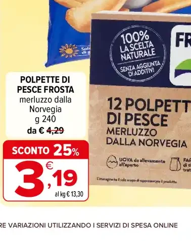 Polpette di Pesce Frosta