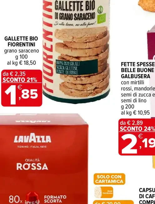 Gallette bio fiorentini grano saraceno