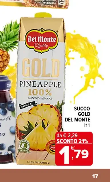 Succo Gold Del Monte ananas