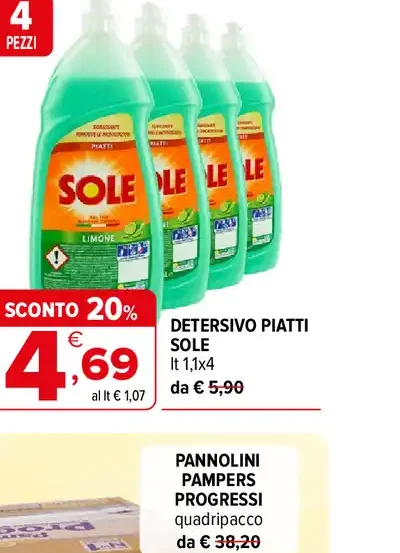 Detersivo piatti Sole