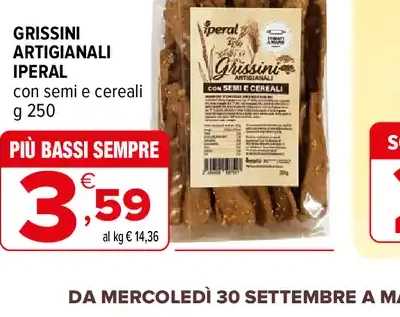 Grissini artigianali Iperal