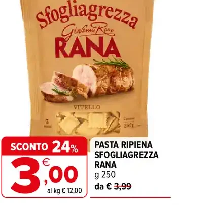 Pasta ripiena Sfogliagrezza Rana