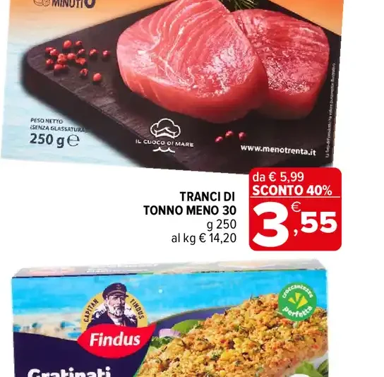 Tranci di Tonno Meno 30