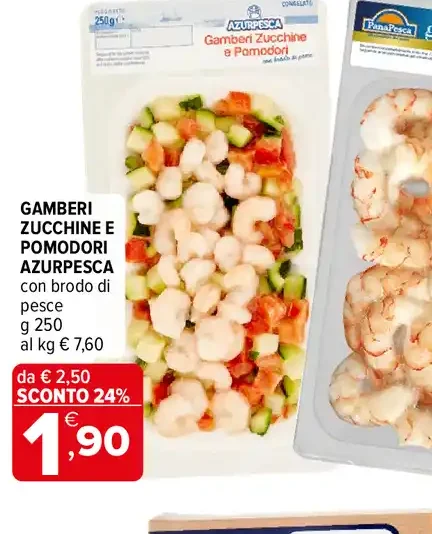 Gamberi Zucchine e Pomodori AzurPesca