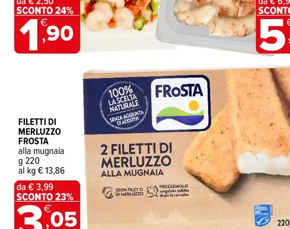 Filetti di Merluzzo Frosta