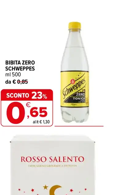 Bibita zero Schweppes