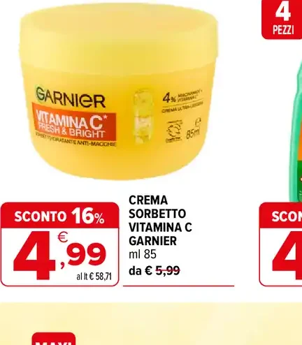 Crema Sorbetto Vitamina C Garnier