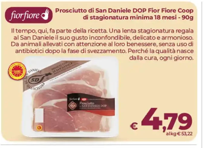 Prosciutto di San Daniele DOP Fior Fiore Coop