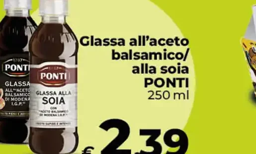 Glassa all'aceto balsamico/alla soia Ponti