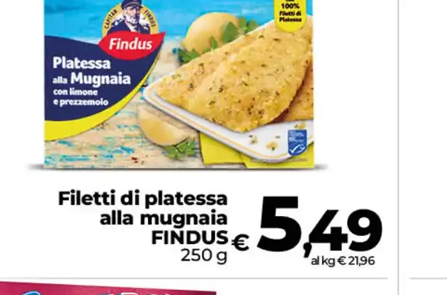 Filetti di platessa alla mugnaia Findus
