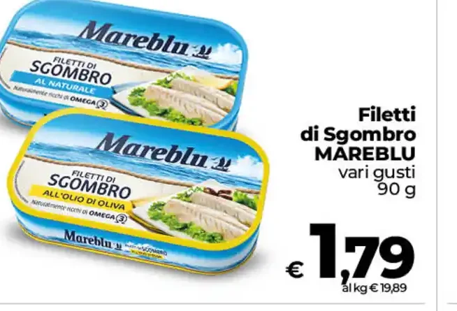 Filetti di sgombro Mareblu