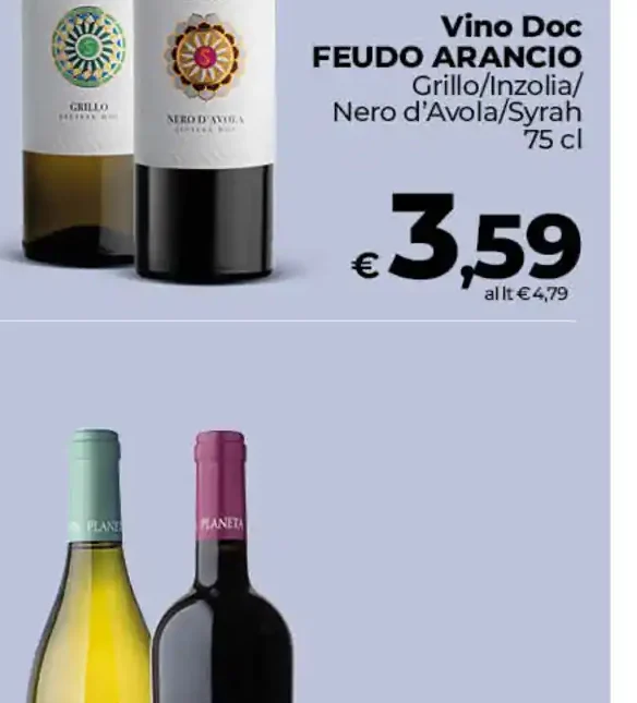 Vino DOC Feudo Arancio