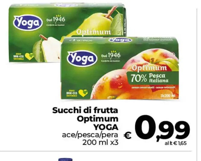 Succhi di frutta Optimum Yoga