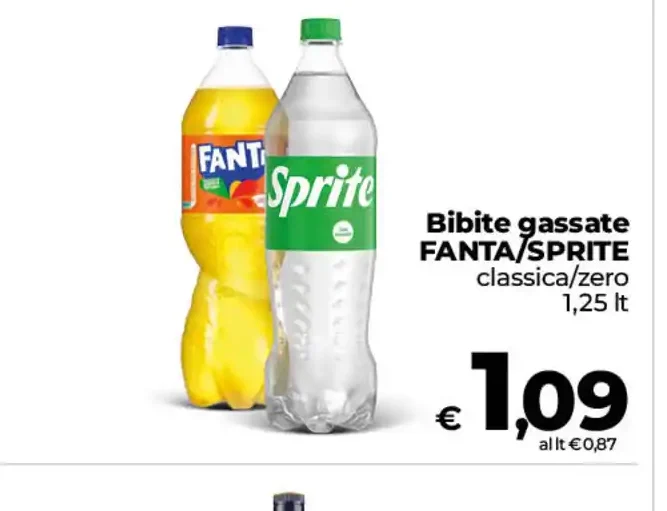 Bibite gassate Fanta/Sprite