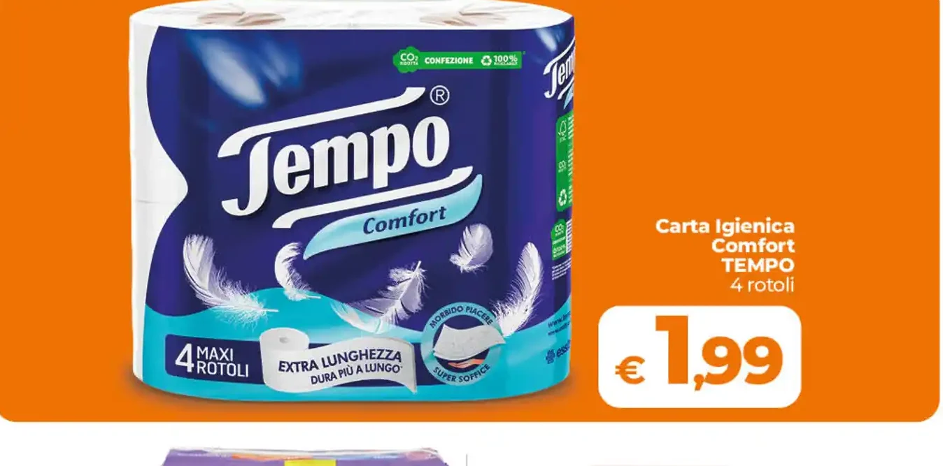 Carta igienica Tempo Comfort