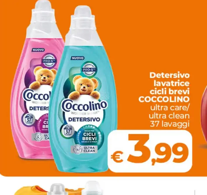 Detersivo lavatrice Coccolino