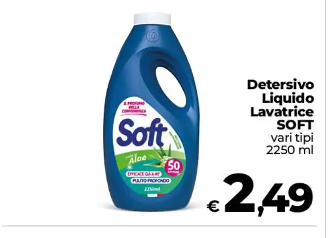 Detersivo liquido lavatrice Soft