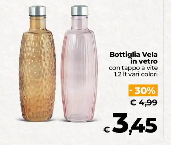 Bottiglia Vela in vetro