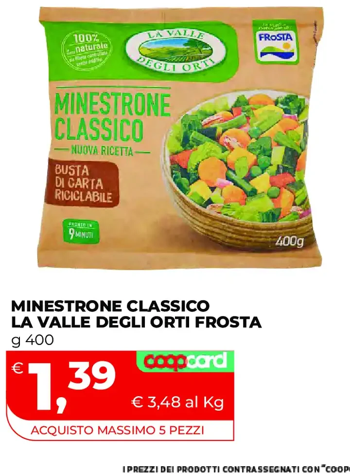 Minestrone classico La Valle degli Orti Frosta