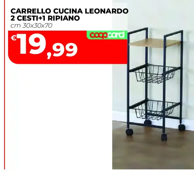 Carrello cucina Leonardo