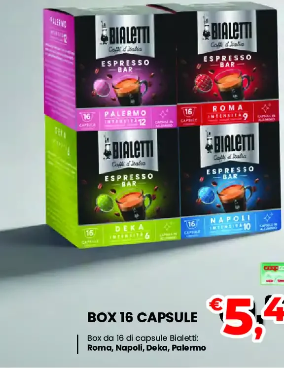 Capsule caffè Bialetti assortite