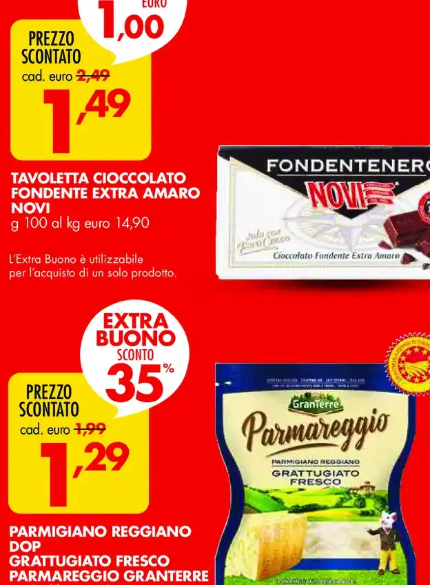 Tavoletta cioccolato fondente extra amaro Novi