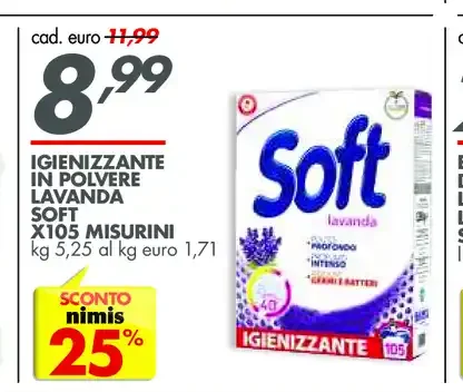 Igienizzante in polvere Soft