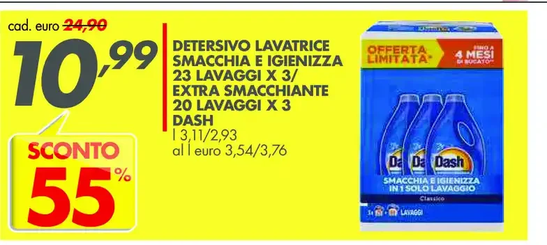 Detersivo lavatrice Dash
