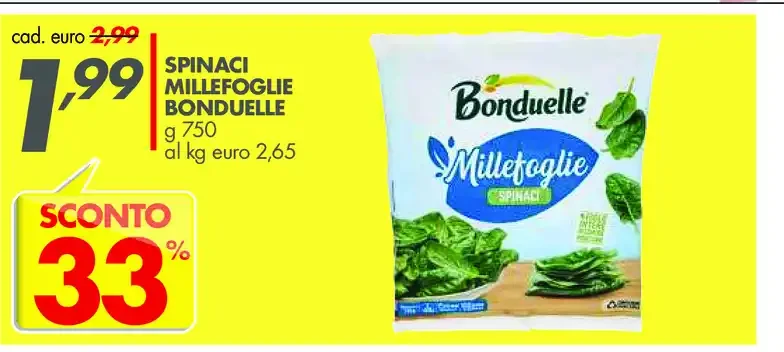 Spinaci millefoglie Bonduelle