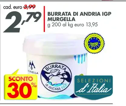 Burrata di Andria IGP Murgella