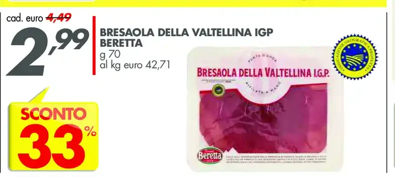Bresaola della Valtellina IGP Beretta