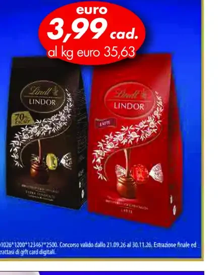 Praline Lindor assortite