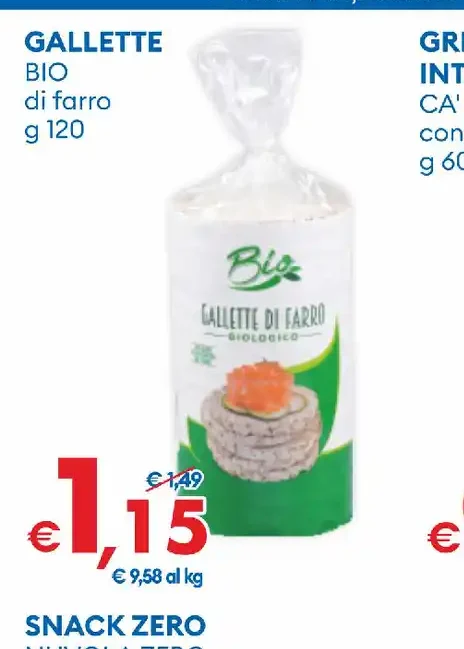 Gallette bio di farro