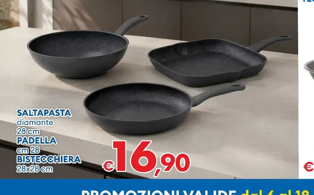 Set saltapasta, padella e bistecchiera