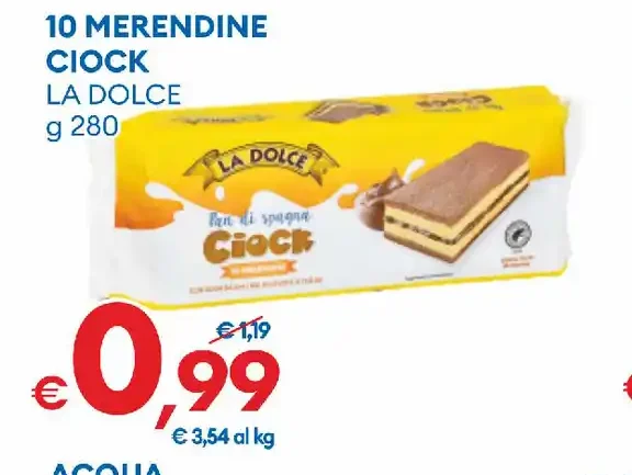 Merendine Clock La Dolce