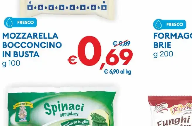Mozzarella bocconcino in busta