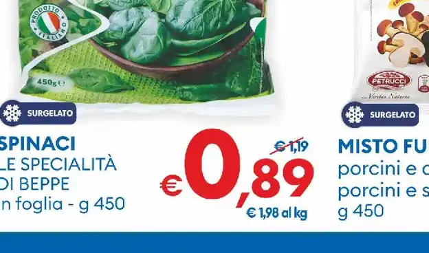 Spinaci surgelati