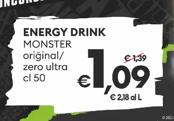 Energy drink Monster original/zero ultra