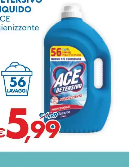 Detersivo liquido Ace igienizzante