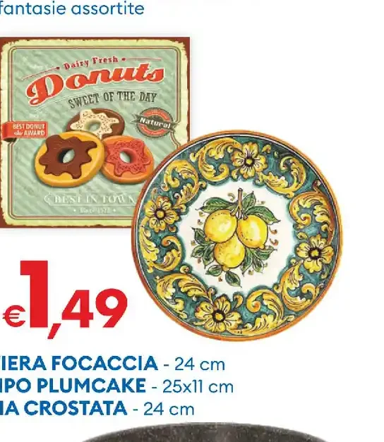 Tortiera focaccia / stampo plumcake / teglia crostata