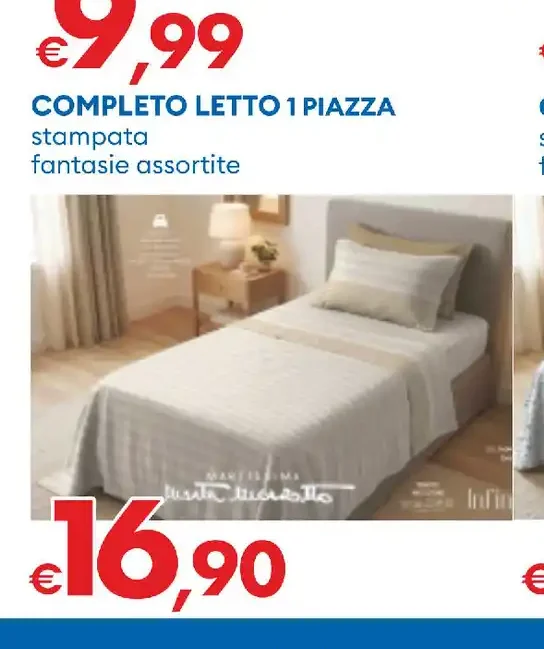 Completo letto stampato