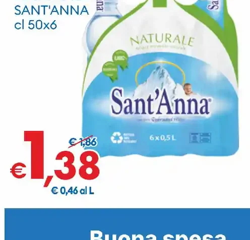 Acqua naturale Sant'Anna