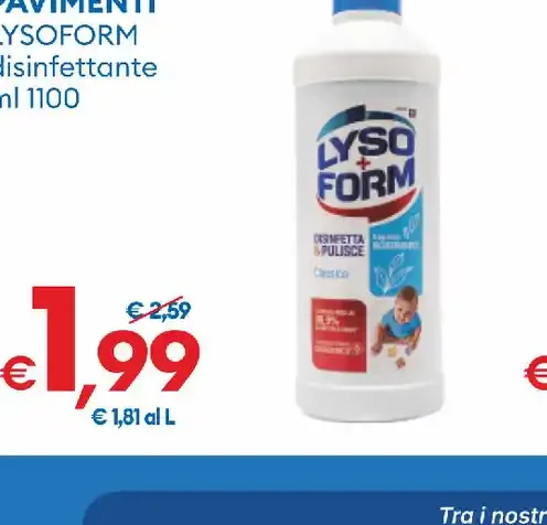 Detersivo pavimenti Lysoform