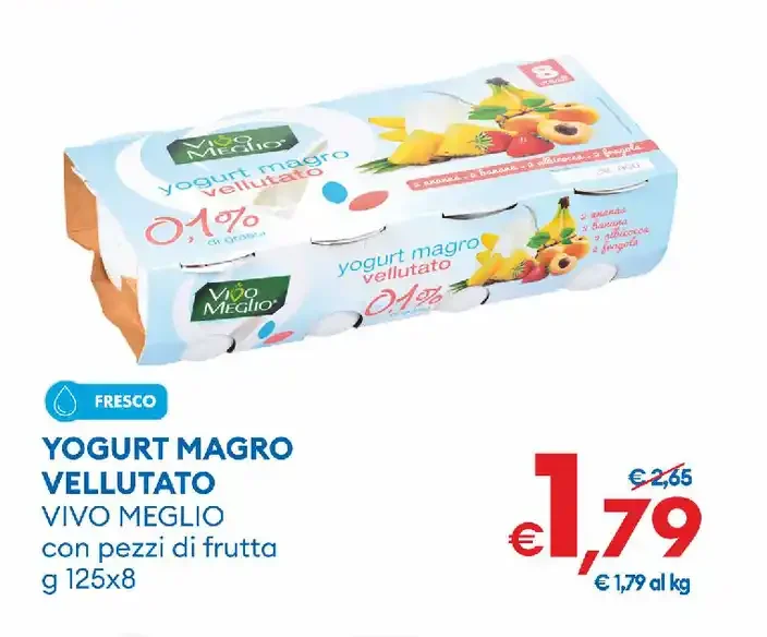 Yogurt magro vellutato