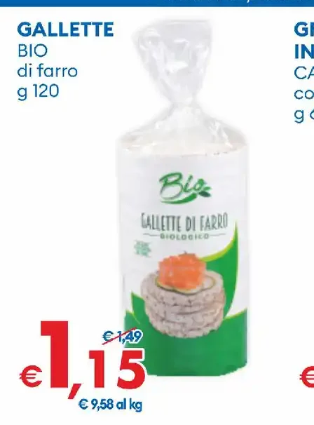 Gallette bio di farro