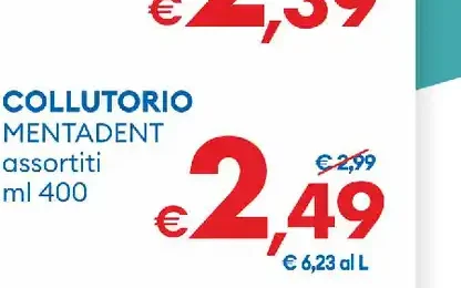Collutorio Mentadent assortiti